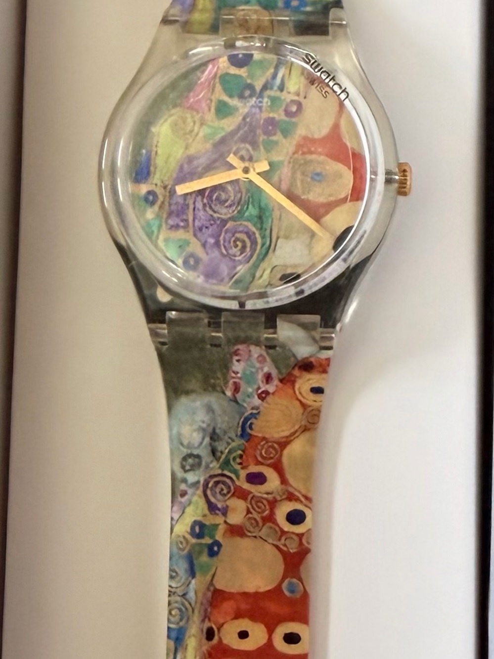 Swatch Artistic Multicolor Decorative Watch - Colorful Abstract Design